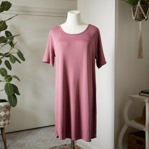 Olive + Oak Women's T Shirt Dress | Dusty Rose
